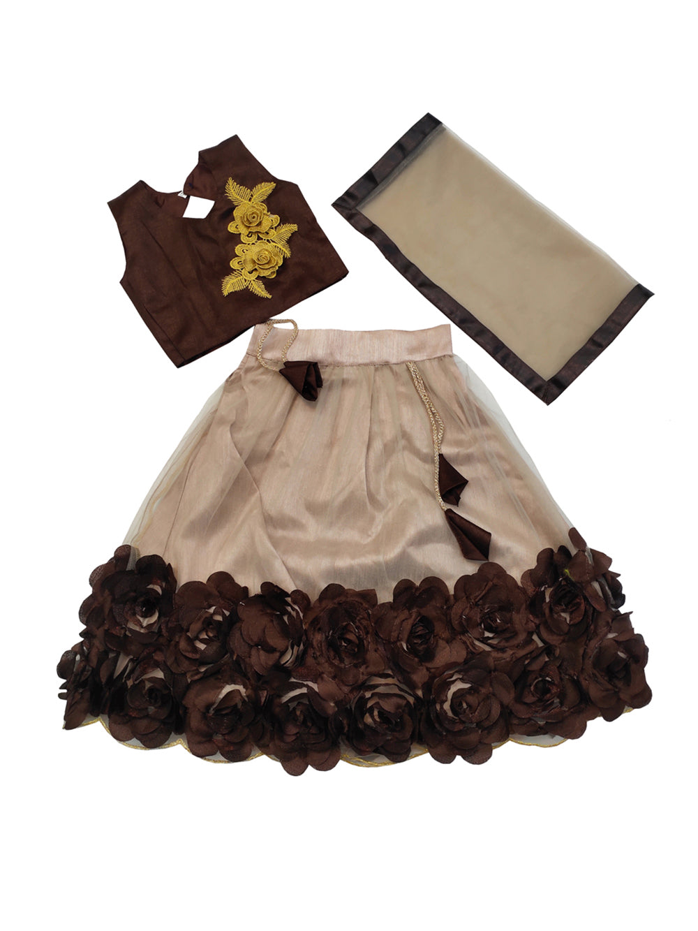 Embriodery Lehenga Choli and Dupatta Set