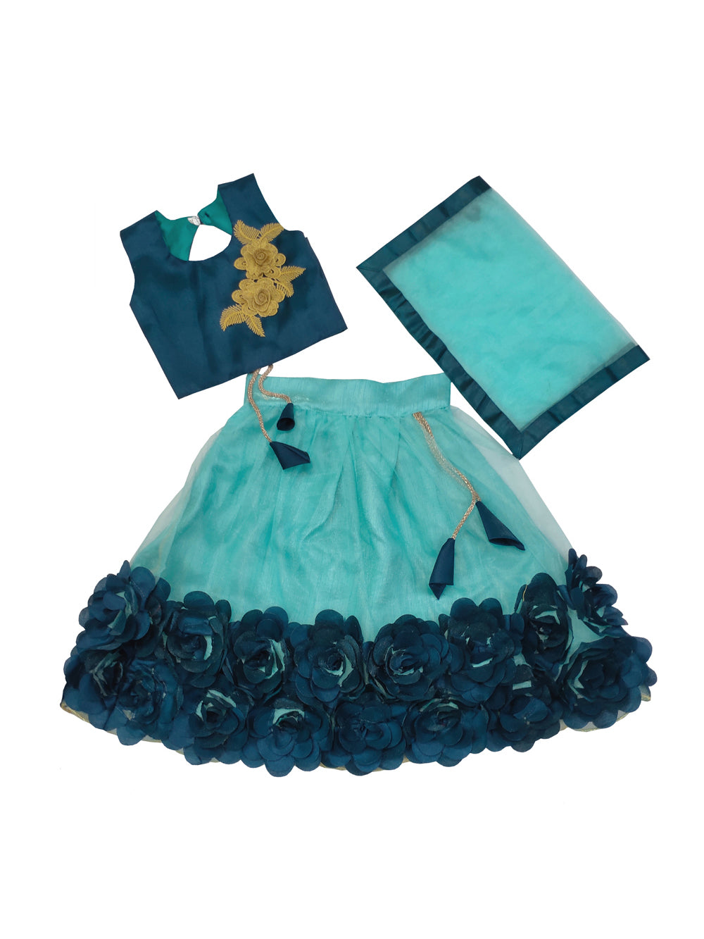 Embriodery Lehenga Choli and Dupatta Set