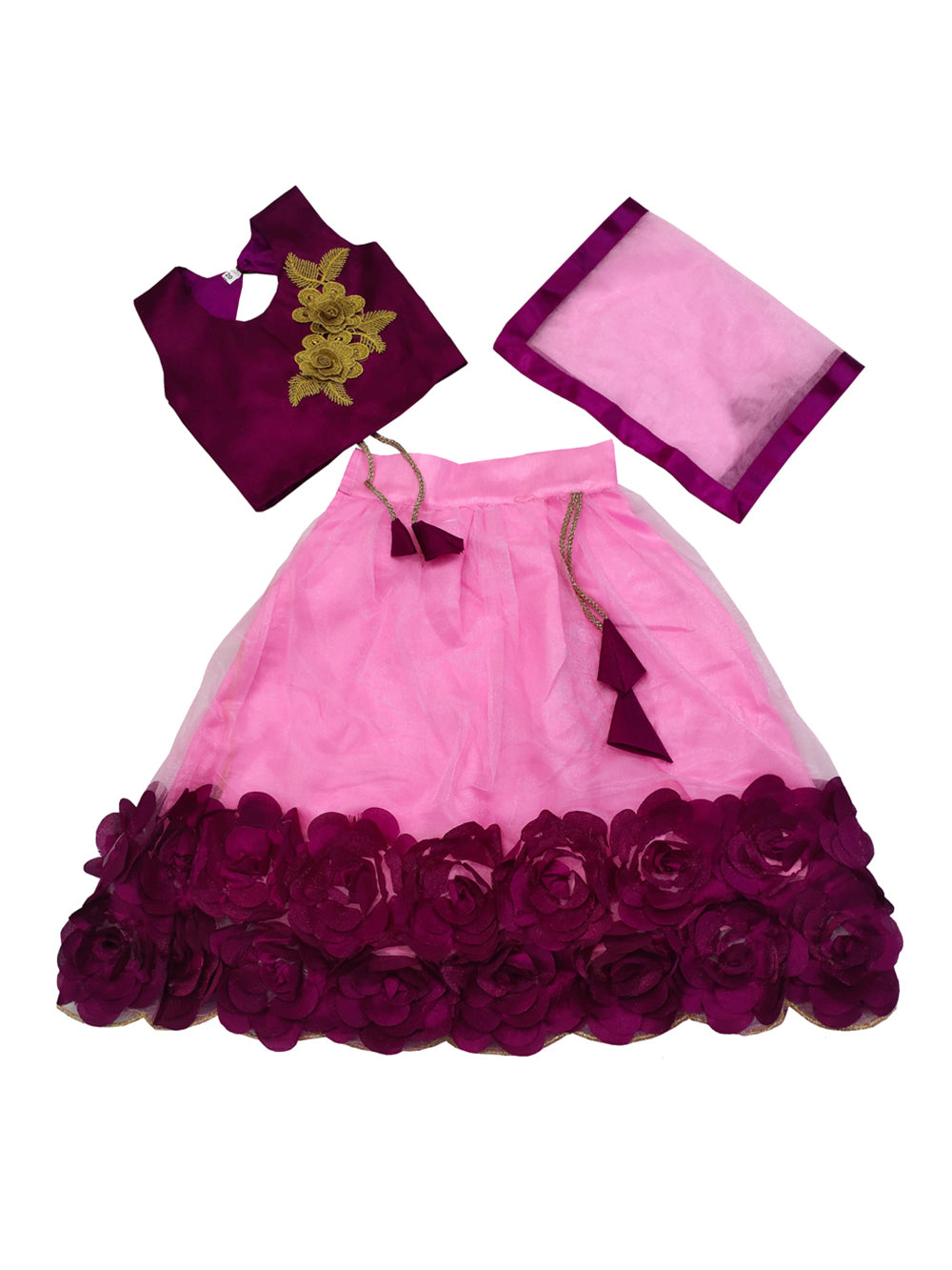 Embriodery Lehenga Choli and Dupatta Set