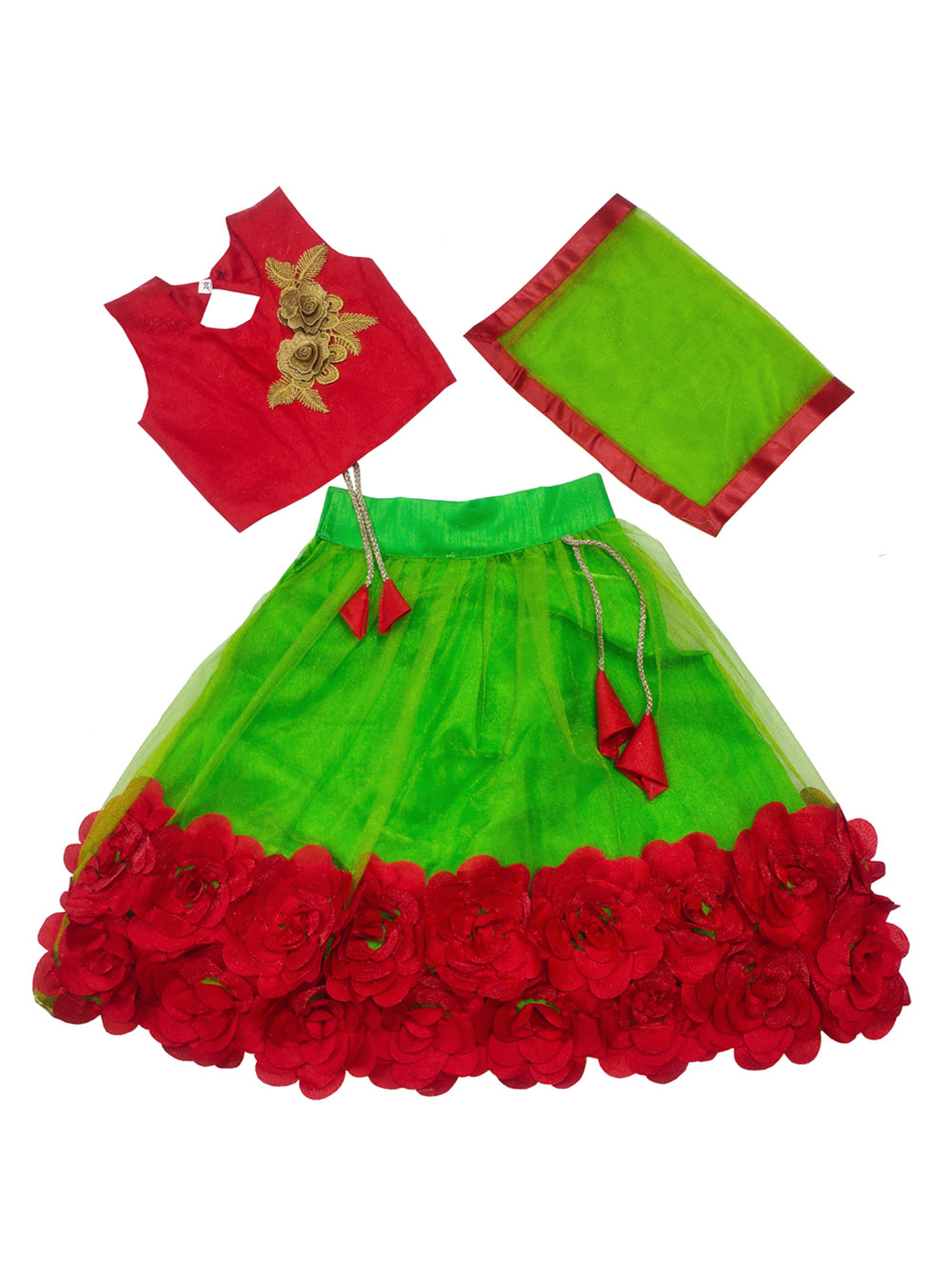Embriodery Lehenga Choli and Dupatta Set