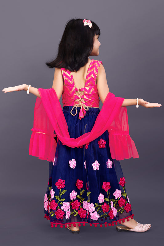 High Demand Embroidered Lehenga, Choli and Dupatta Set