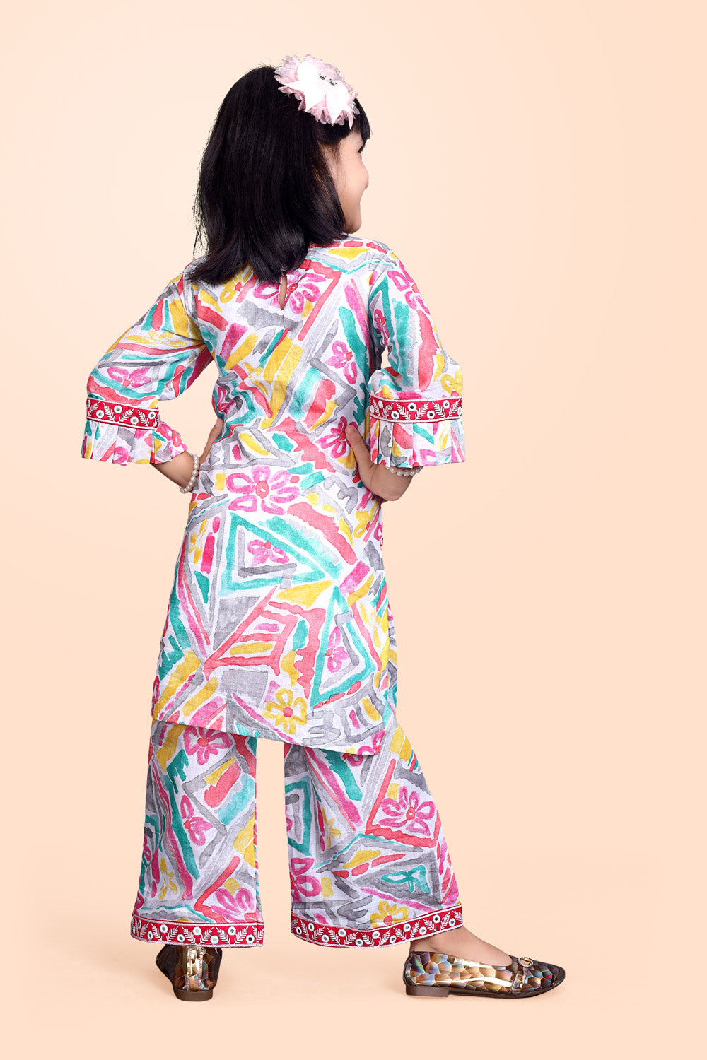 Girls Casual Kurta and Palazzo Set