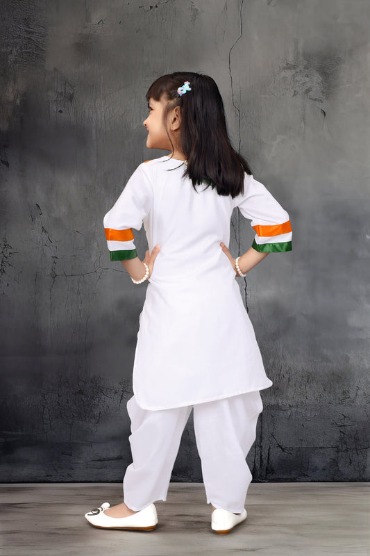 Republic Day Dress code for Girls Kurta and Dhoti Pant Set