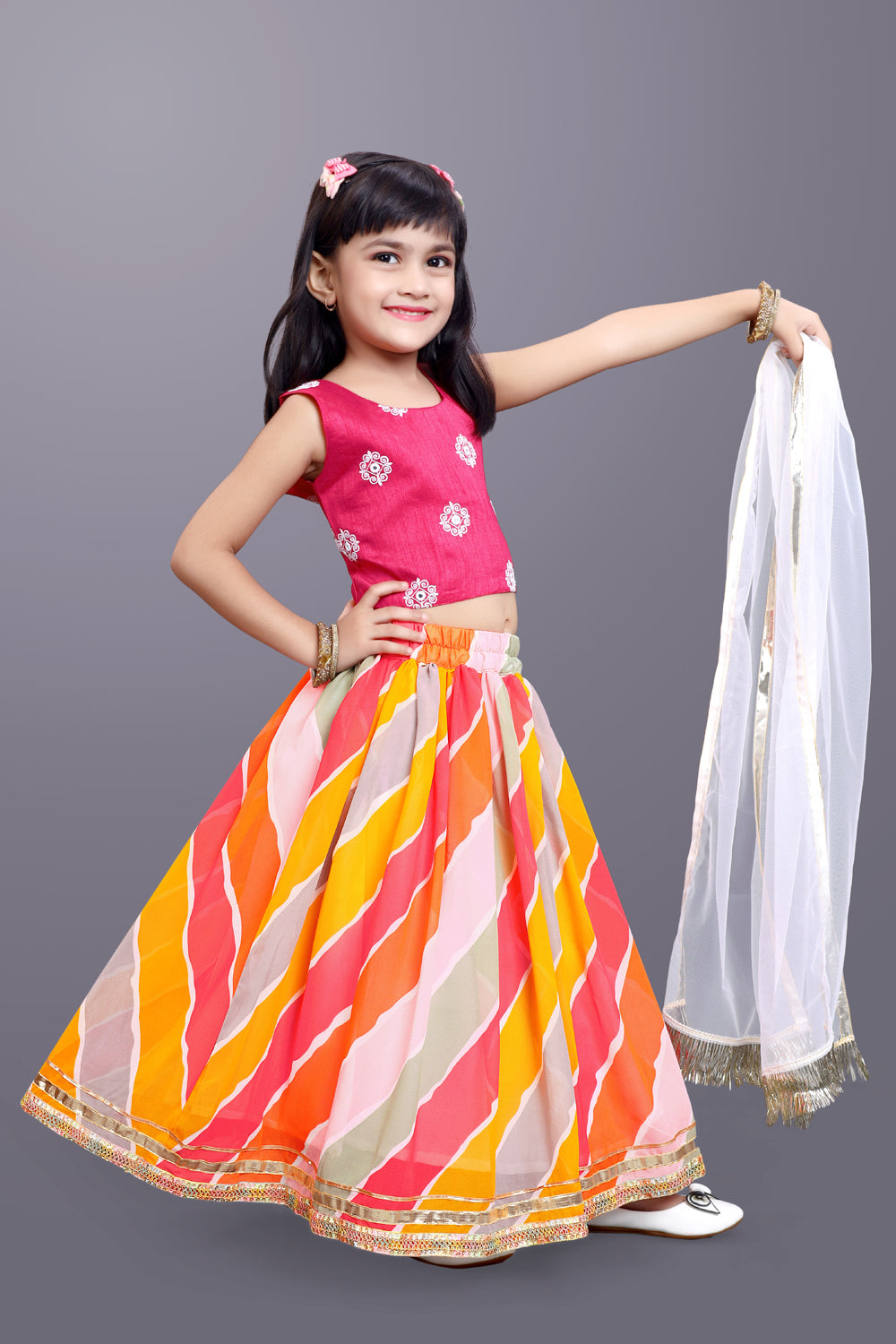 Funky Lehenga Choli and Dupatta Set