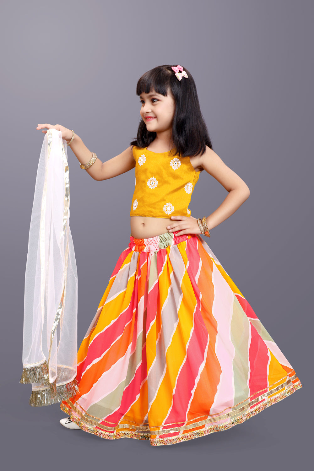 Funky Lehenga Choli and Dupatta Set