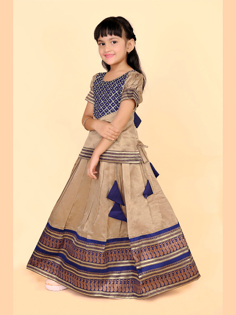 Baby Girls Ethnic Wear Printed Lehenga Set
