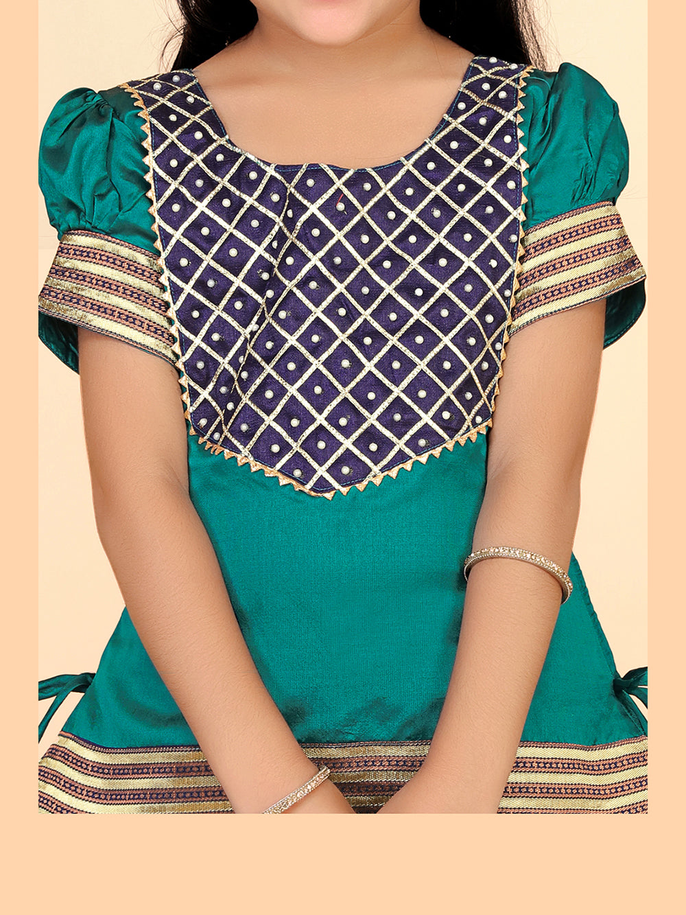 Baby Girls Ethnic Wear Printed Lehenga Set
