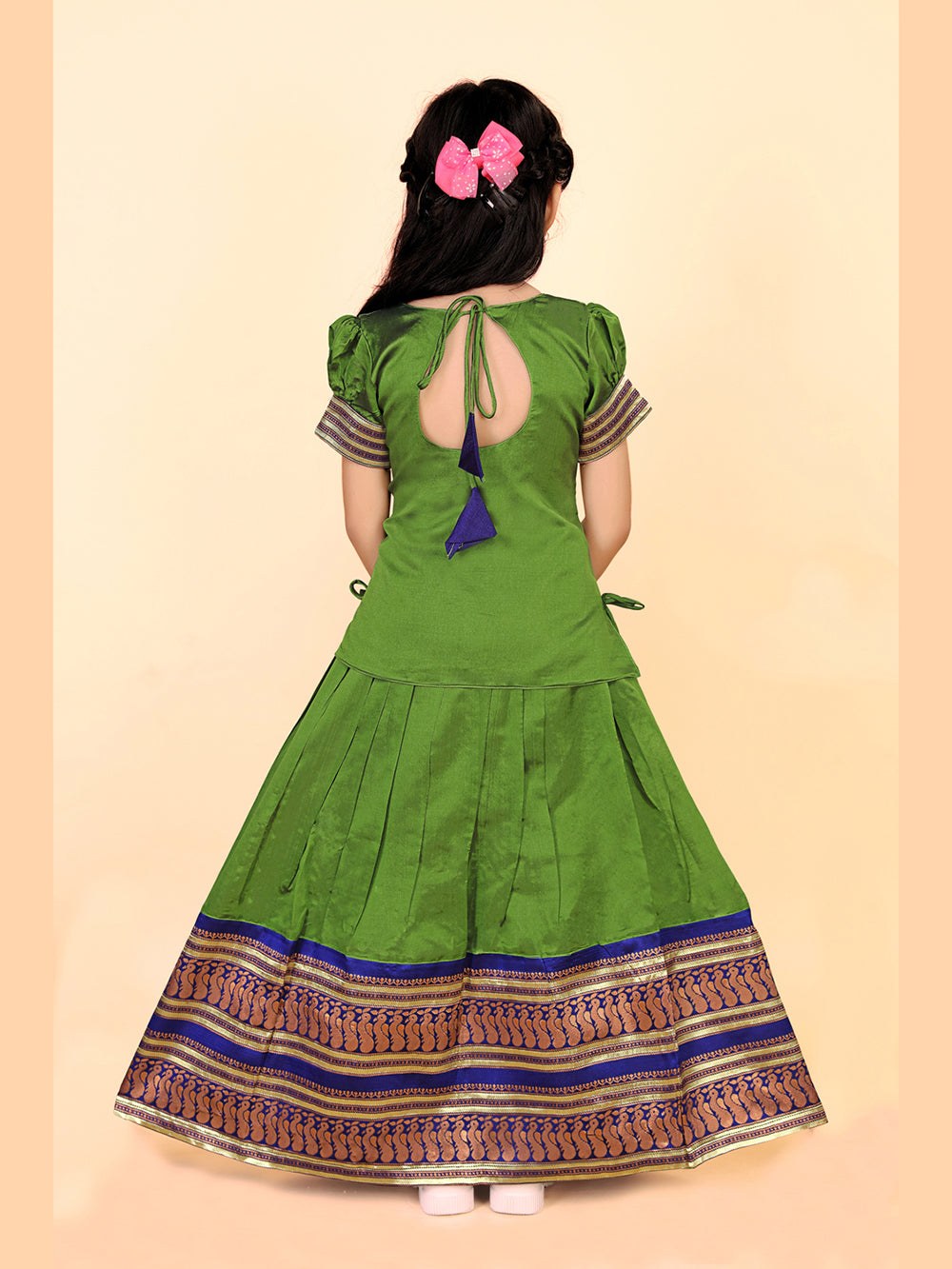 Baby Girls Ethnic Wear Printed Lehenga Set