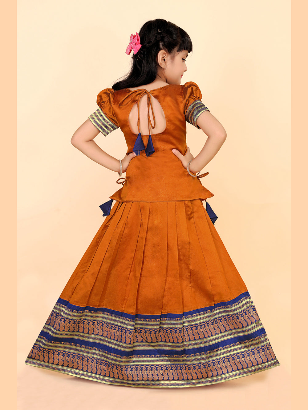 Baby Girls Ethnic Wear Printed Lehenga Set