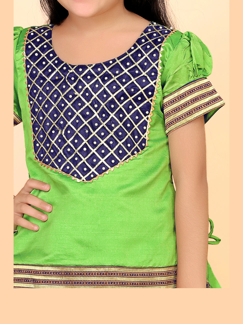 Baby Girls Ethnic Wear Printed Lehenga Set
