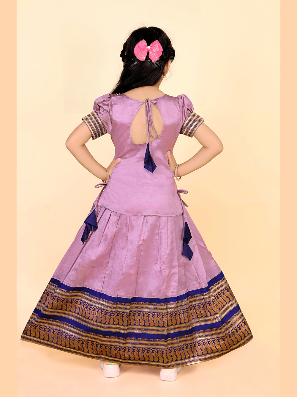 Baby Girls Ethnic Wear Printed Lehenga Set