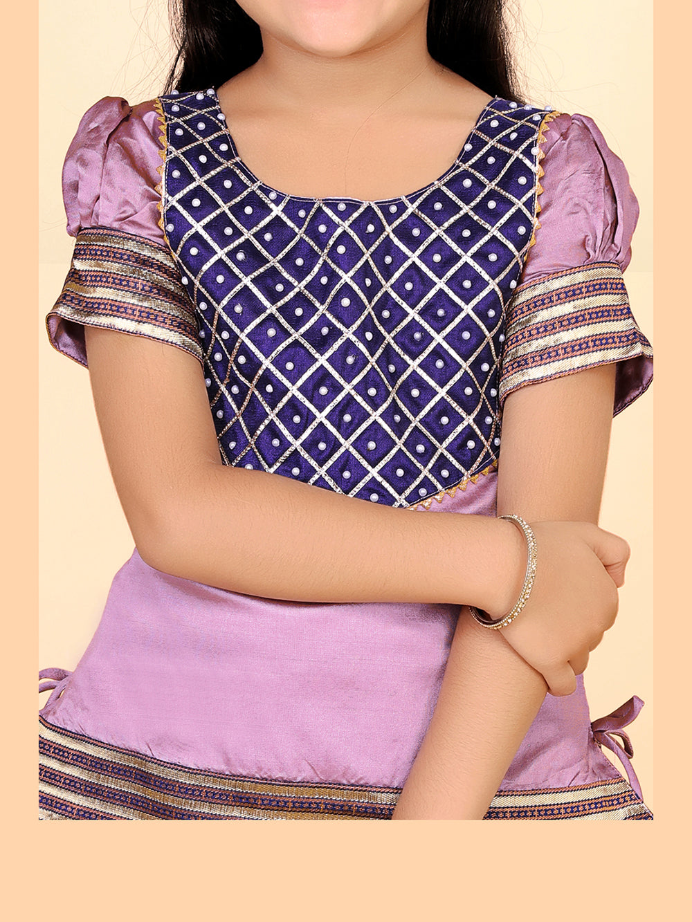 Baby Girls Ethnic Wear Printed Lehenga Set