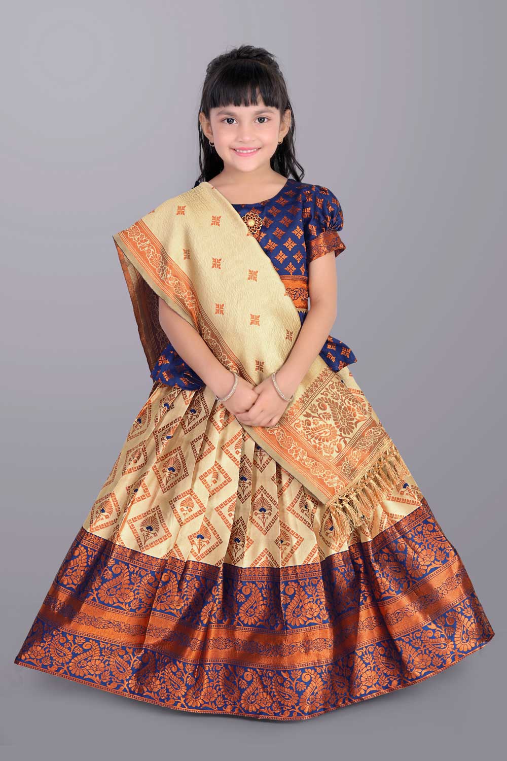 Ethnic Wear Printed Lehenga, Choli and Dupatta Set