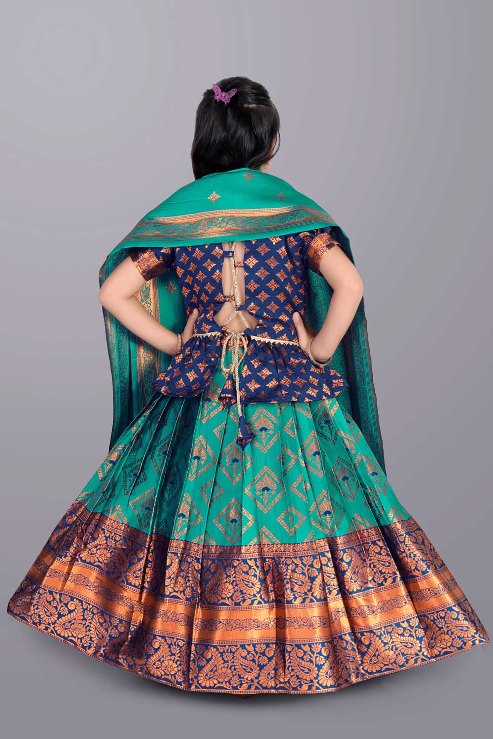 Ethnic Wear Printed Lehenga, Choli and Dupatta Set