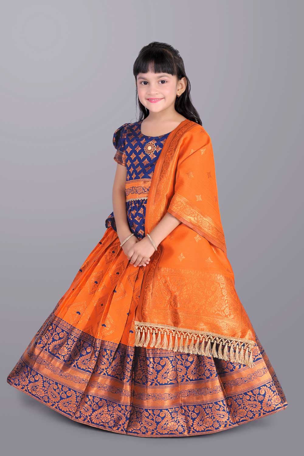 Ethnic Wear Printed Lehenga, Choli and Dupatta Set