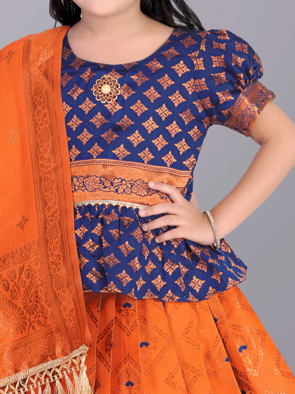 Ethnic Wear Printed Lehenga, Choli and Dupatta Set