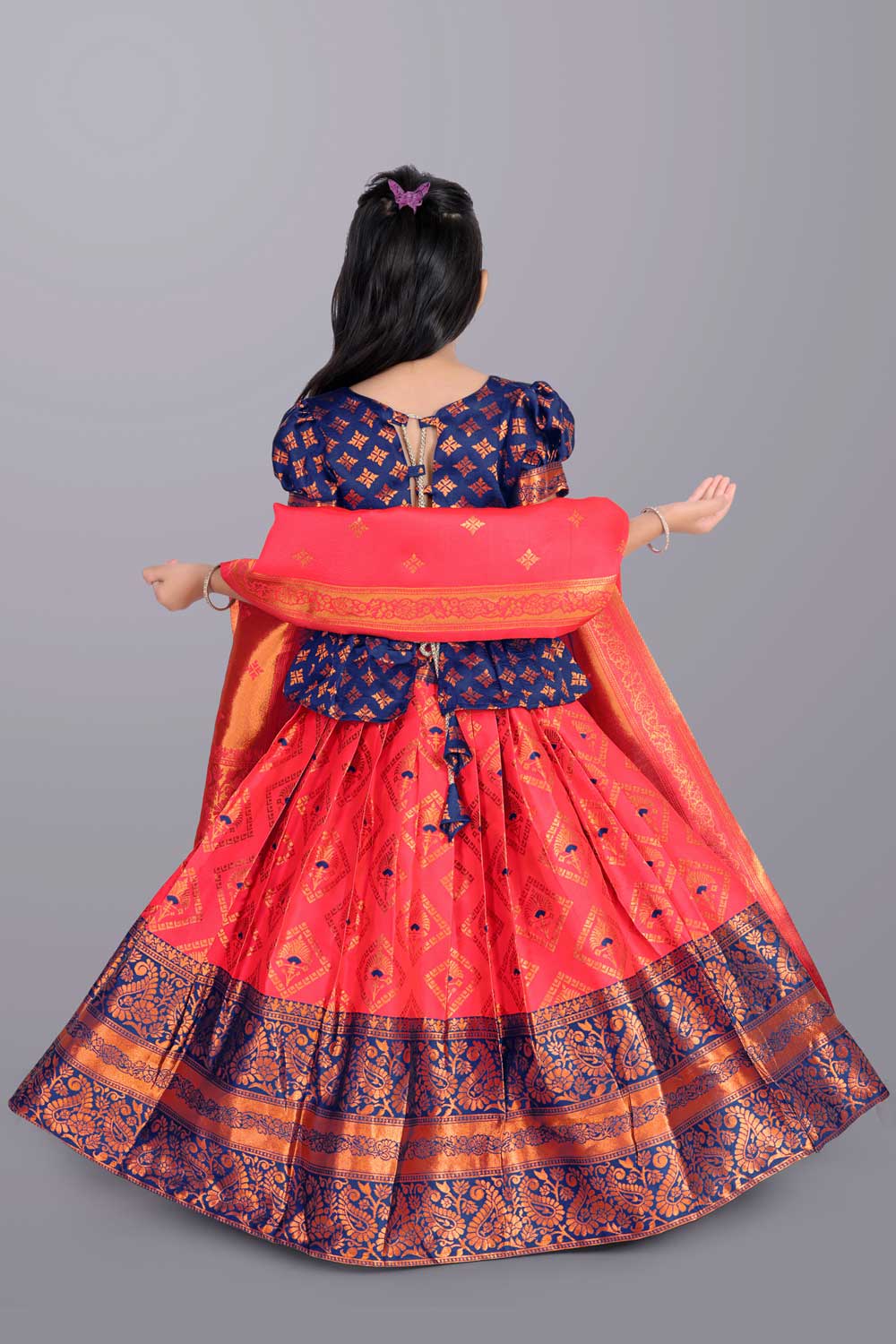 Ethnic Wear Printed Lehenga, Choli and Dupatta Set