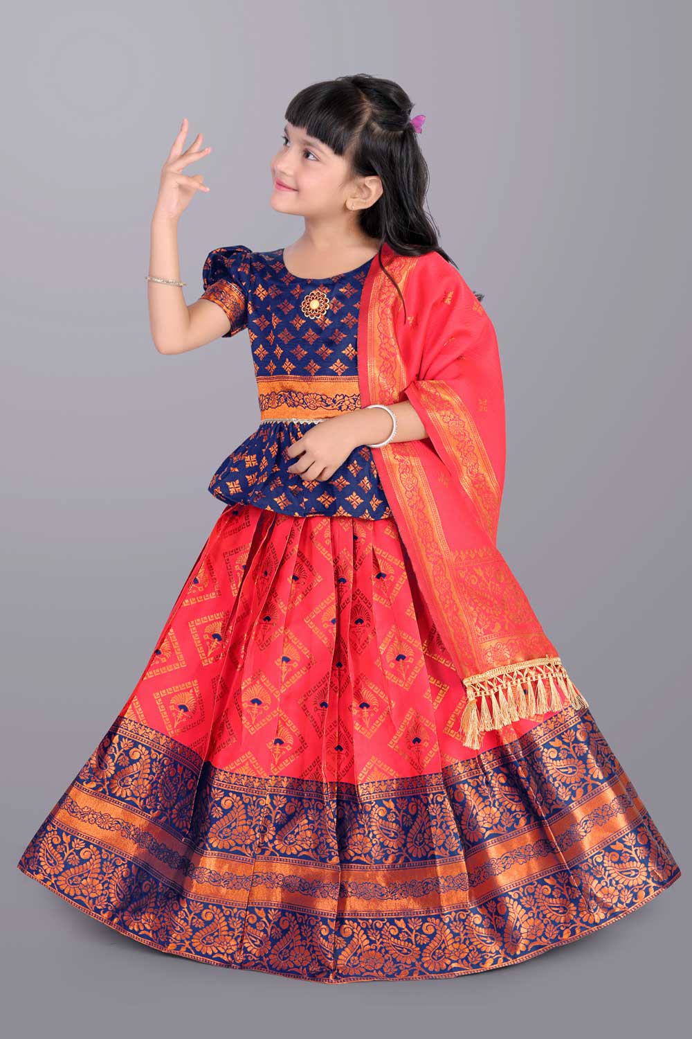 Ethnic Wear Printed Lehenga, Choli and Dupatta Set