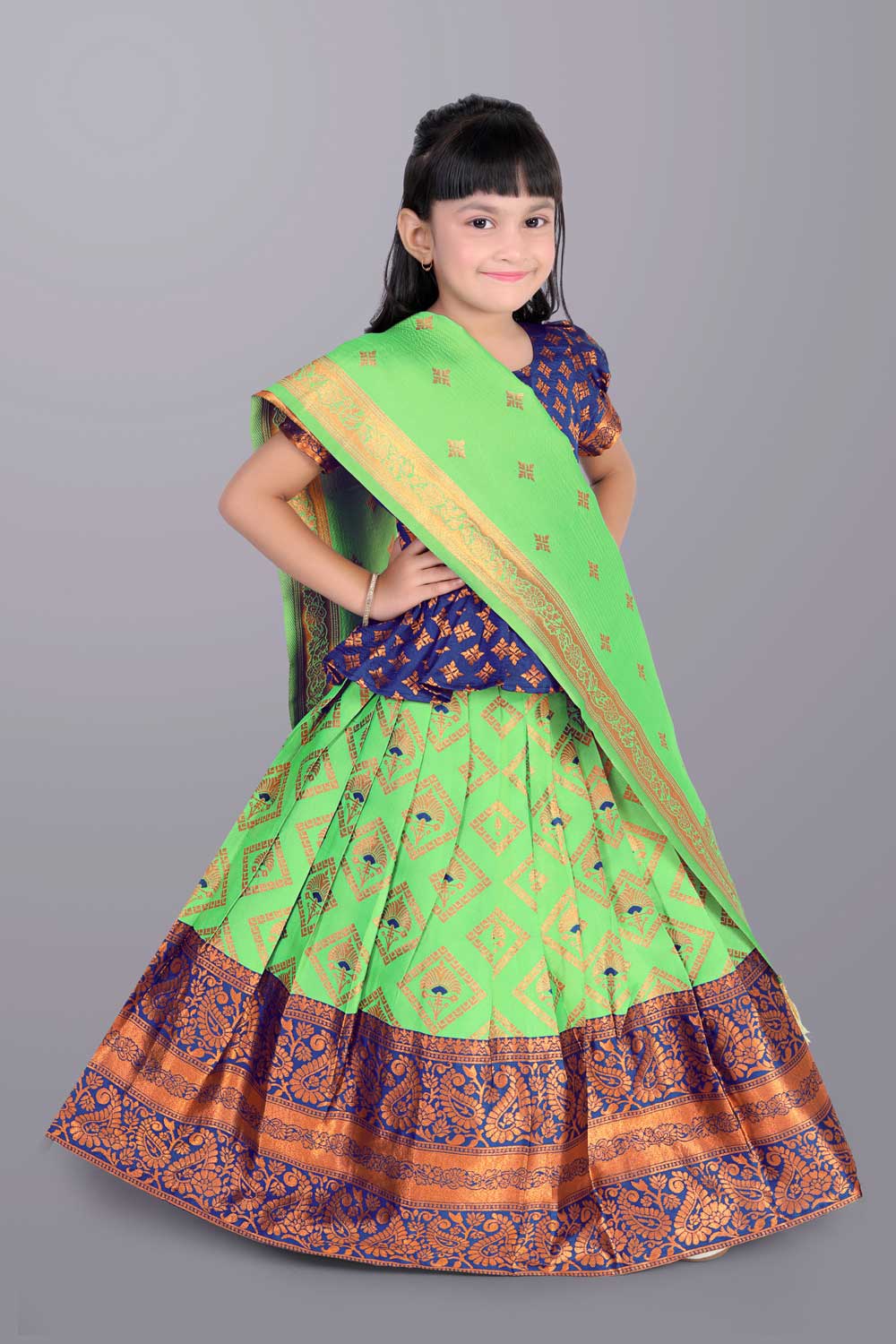 Ethnic Wear Printed Lehenga, Choli and Dupatta Set
