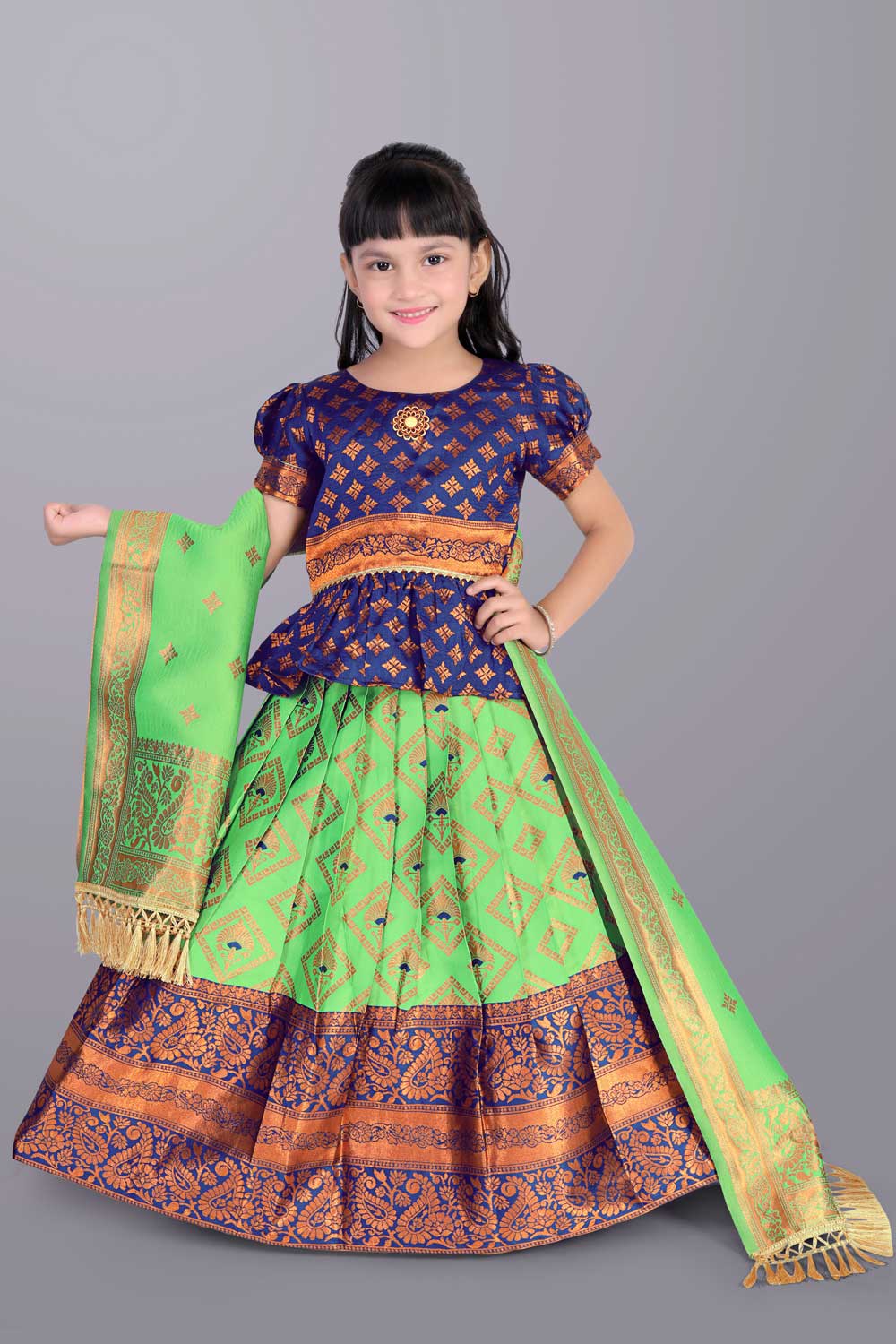 Ethnic Wear Printed Lehenga, Choli and Dupatta Set