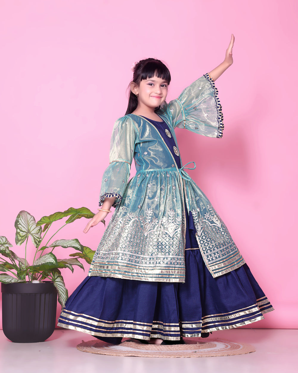 Baby Girls Lehenga Choli Ethnic Wear, Embellished Lehenga Choli