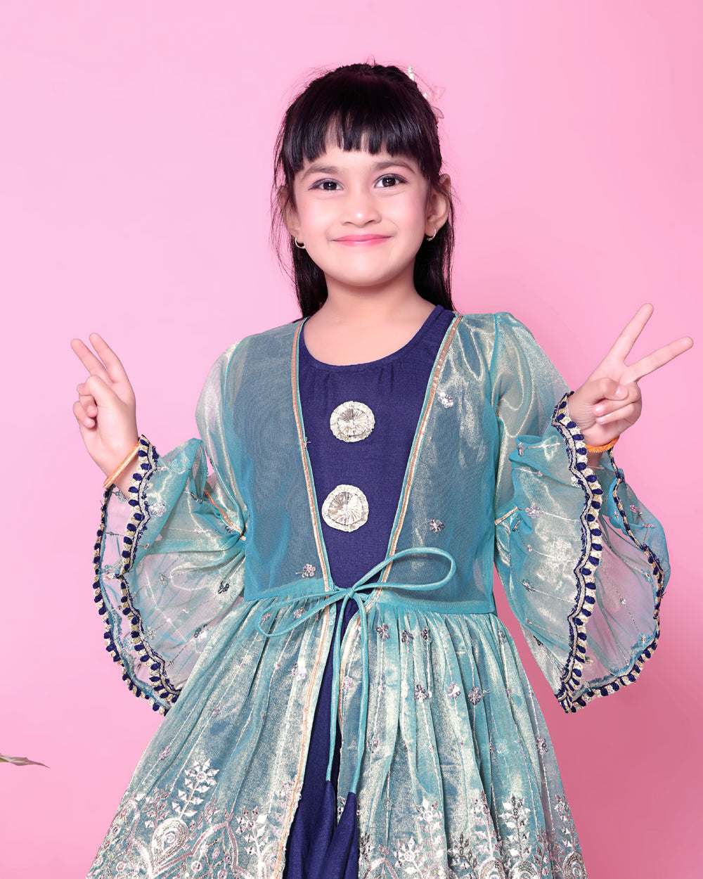 Baby Girls Lehenga Choli Ethnic Wear, Embellished Lehenga Choli