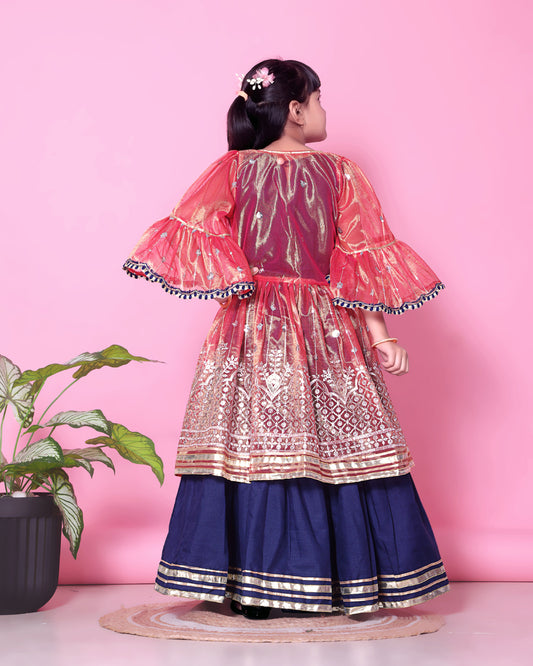 Baby Girls Lehenga Choli Ethnic Wear, Embellished Lehenga Choli