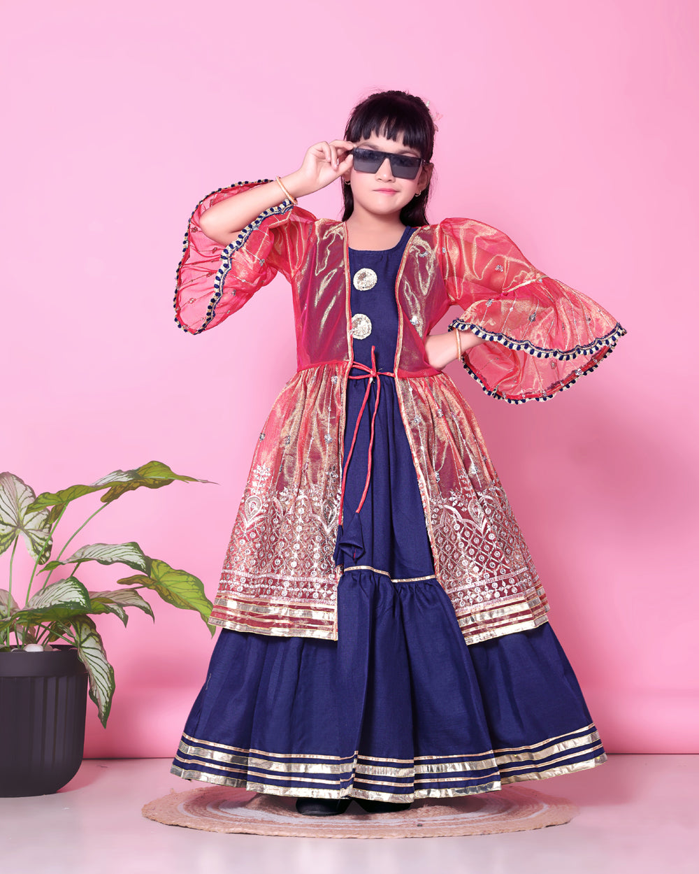 Baby Girls Lehenga Choli Ethnic Wear, Embellished Lehenga Choli
