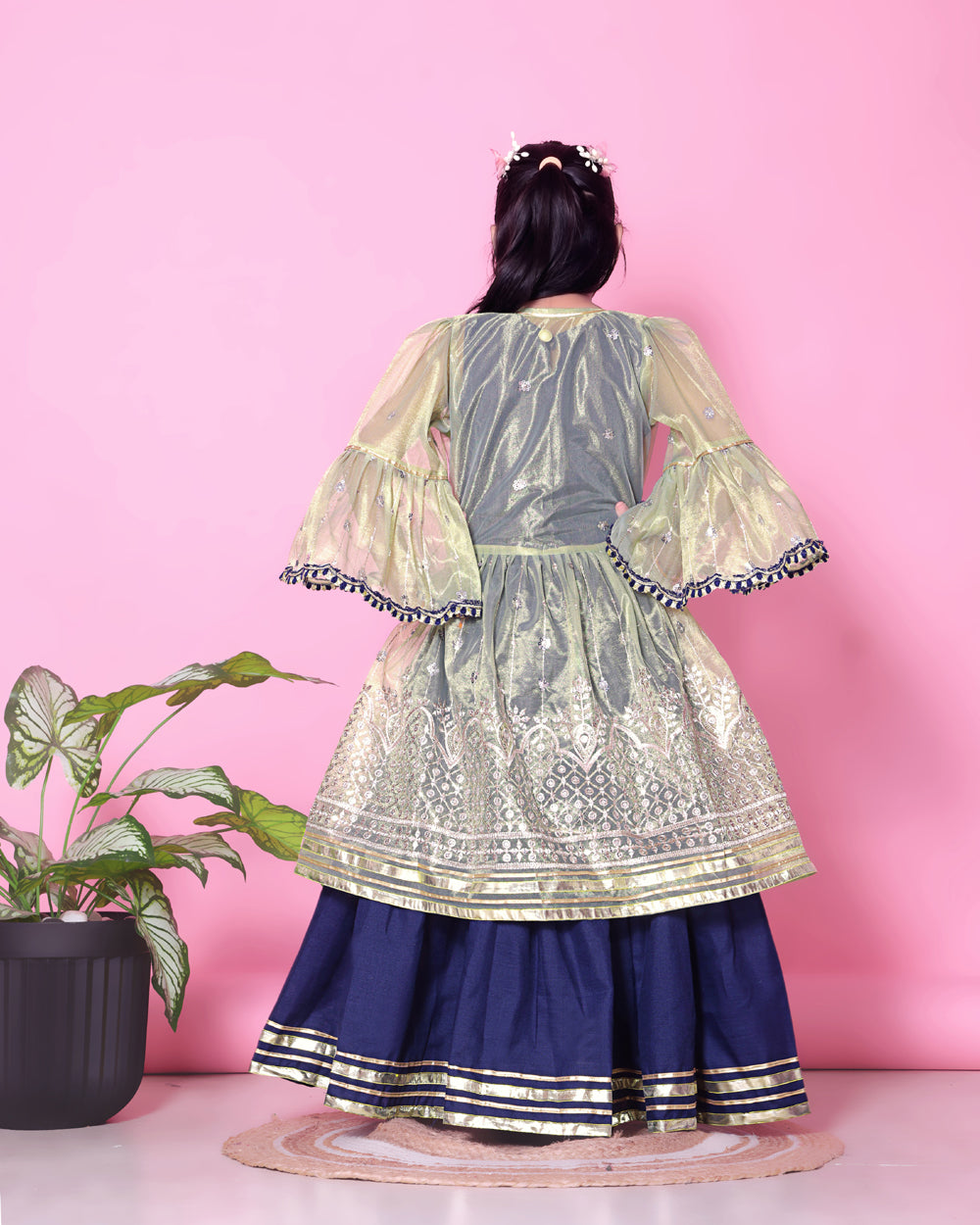 Baby Girls Lehenga Choli Ethnic Wear, Embellished Lehenga Choli