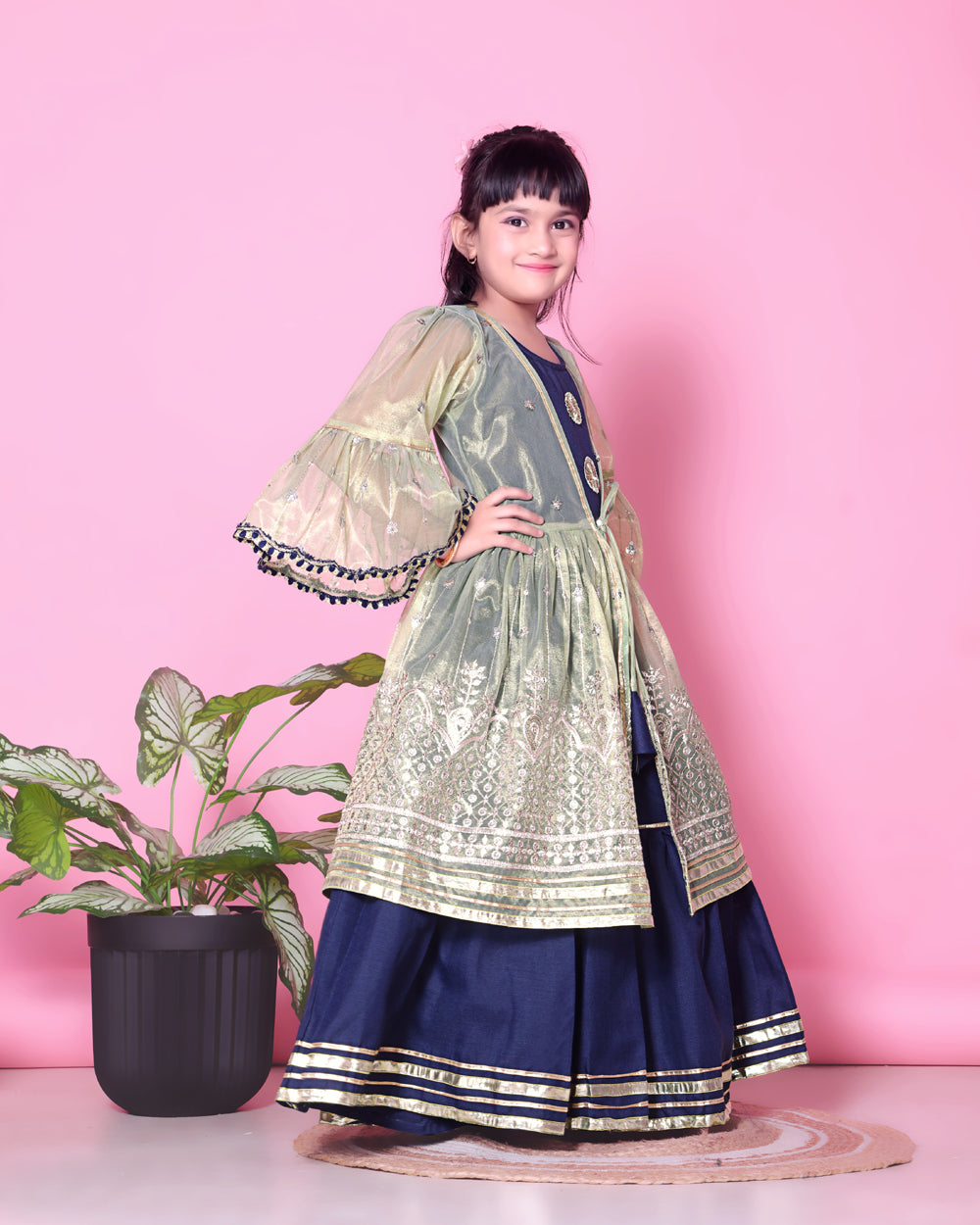 Baby Girls Lehenga Choli Ethnic Wear, Embellished Lehenga Choli