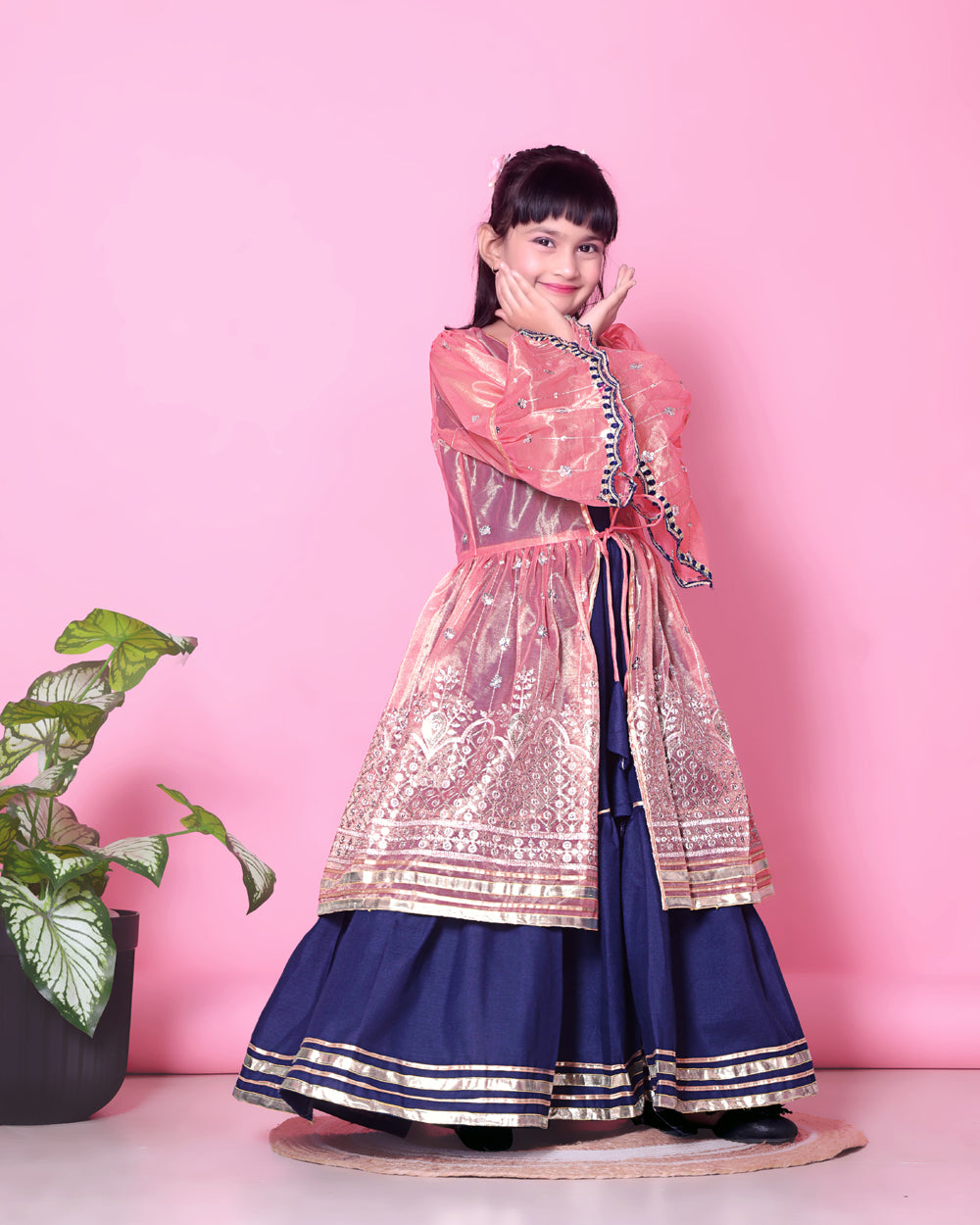 Baby Girls Lehenga Choli Ethnic Wear, Embellished Lehenga Choli
