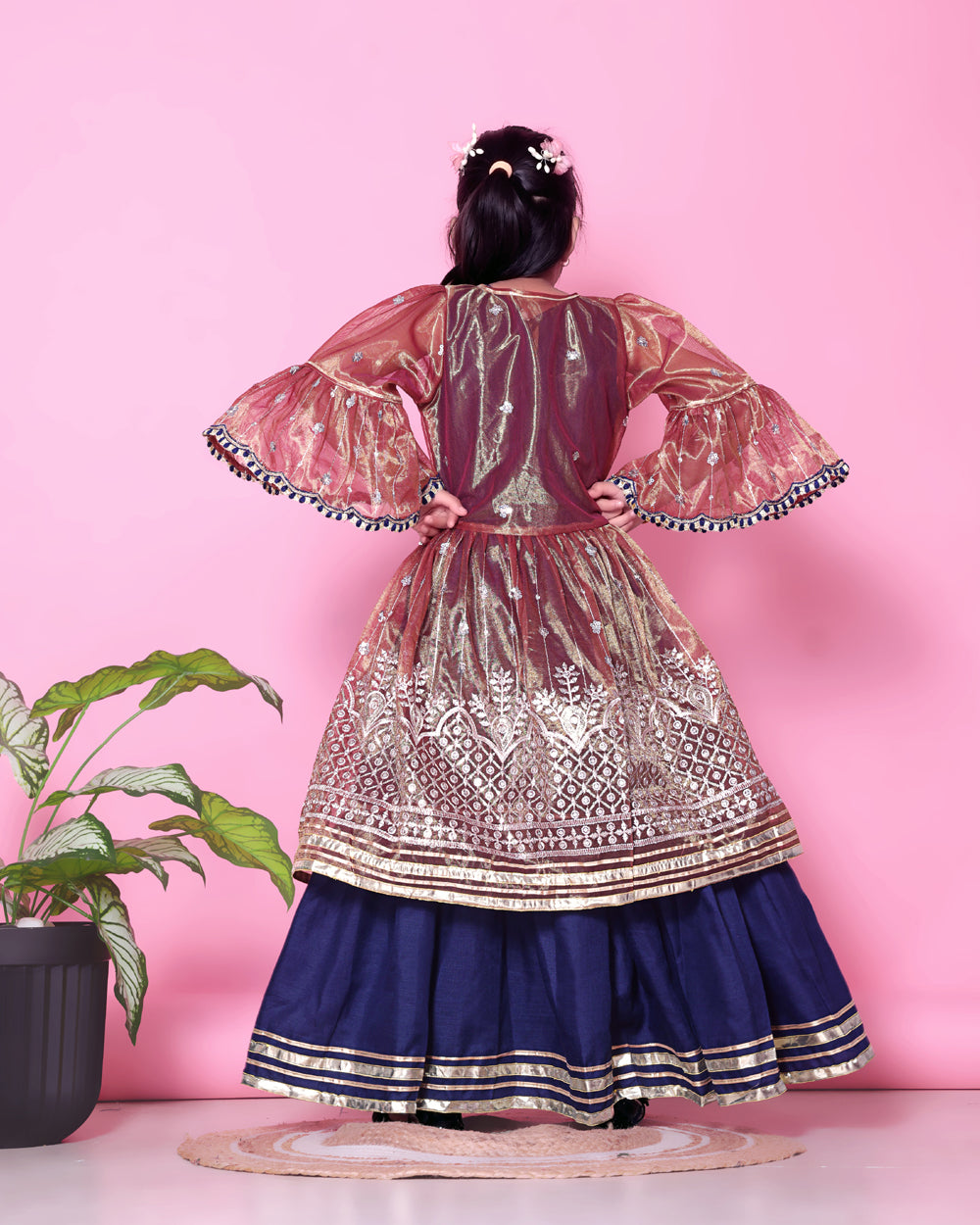 Baby Girls Lehenga Choli Ethnic Wear, Embellished Lehenga Choli