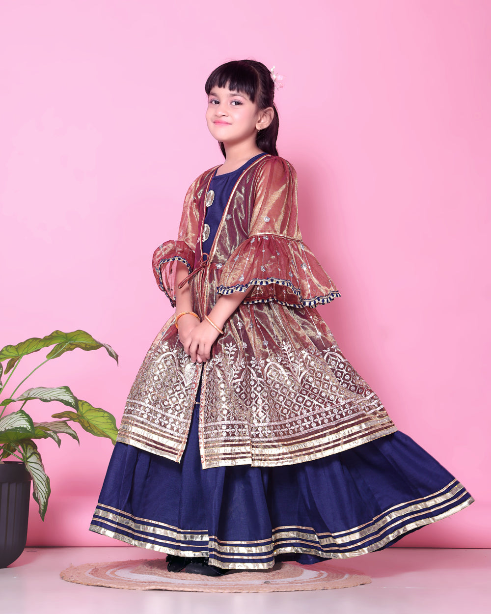 Baby Girls Lehenga Choli Ethnic Wear, Embellished Lehenga Choli
