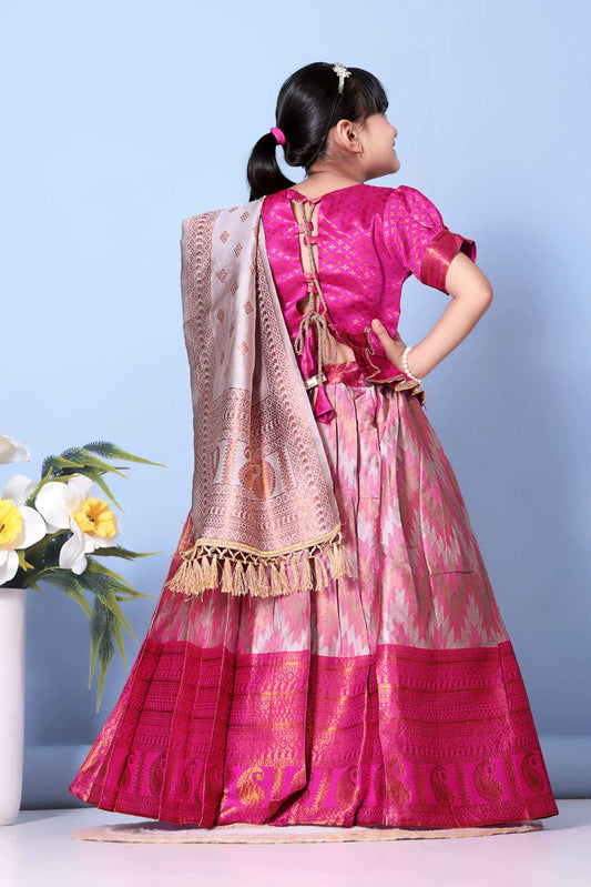 Best Quality Jacquard Lehenga, Choli and Dupatta Set