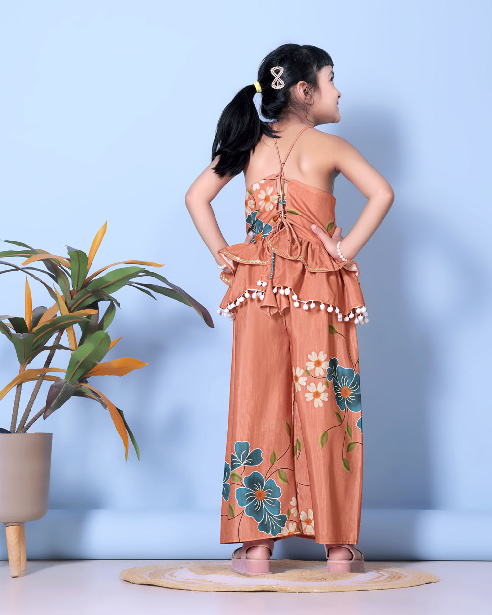 Girls Festive & Party Kurta and Palazzo Set