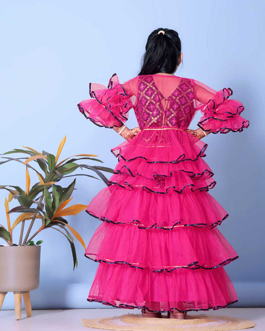 High Demand Lehenga & Crop Top with Jacket Set