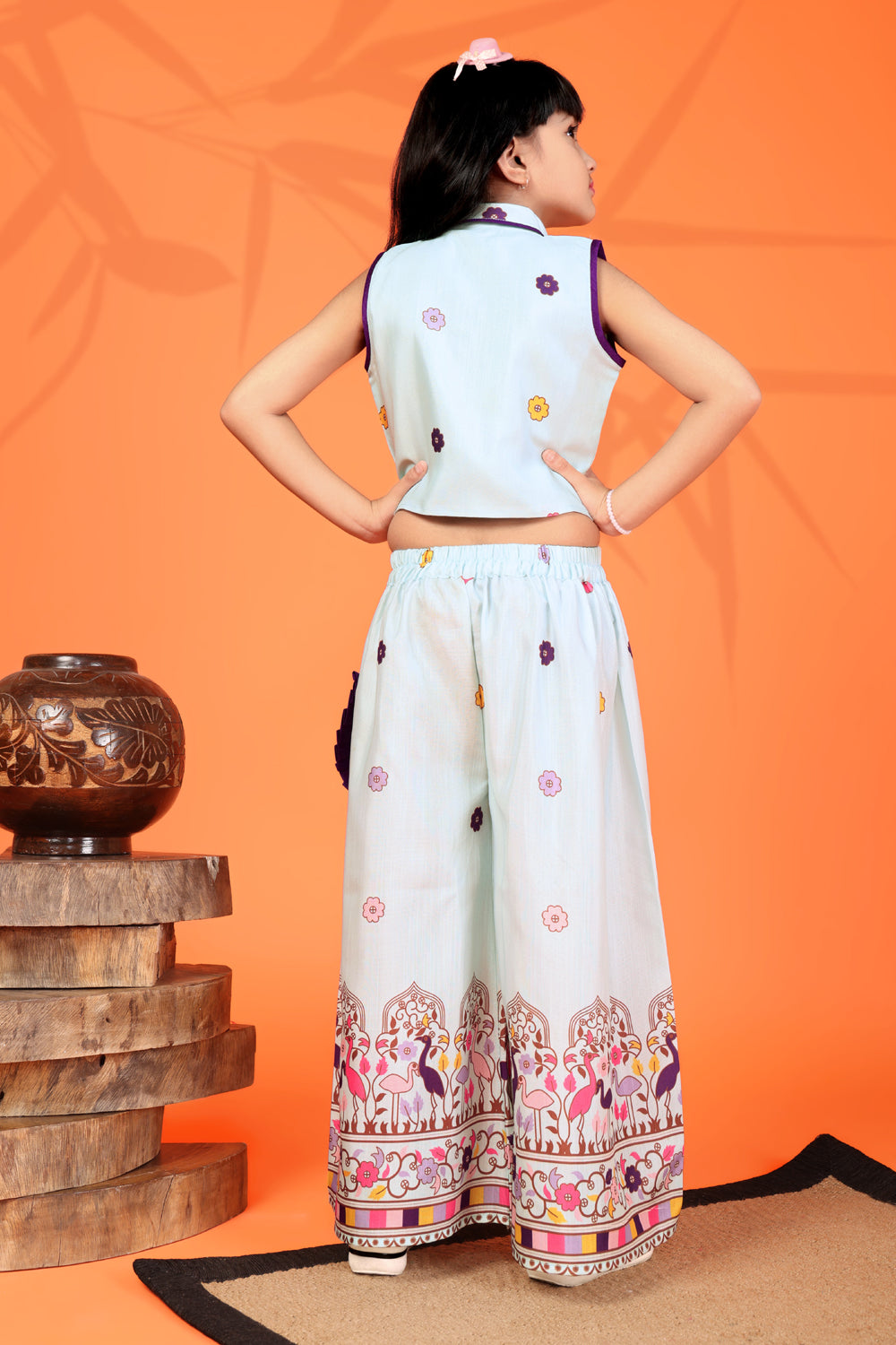 Girls Festive & Party Kurta and Palazzo Set