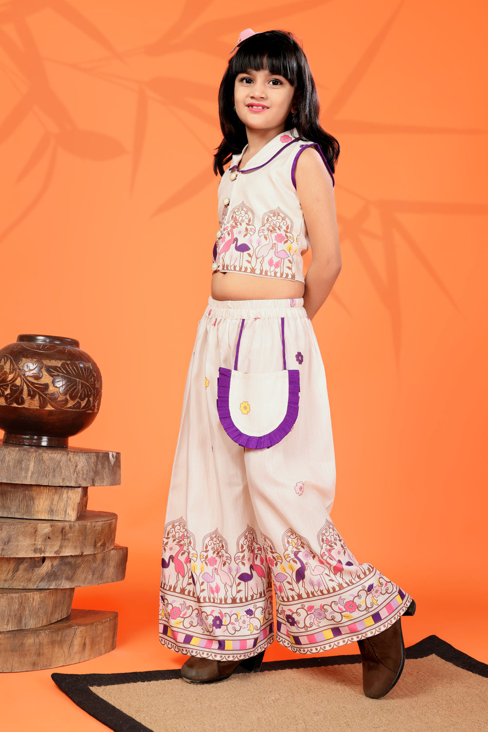 Girls Festive & Party Kurta and Palazzo Set