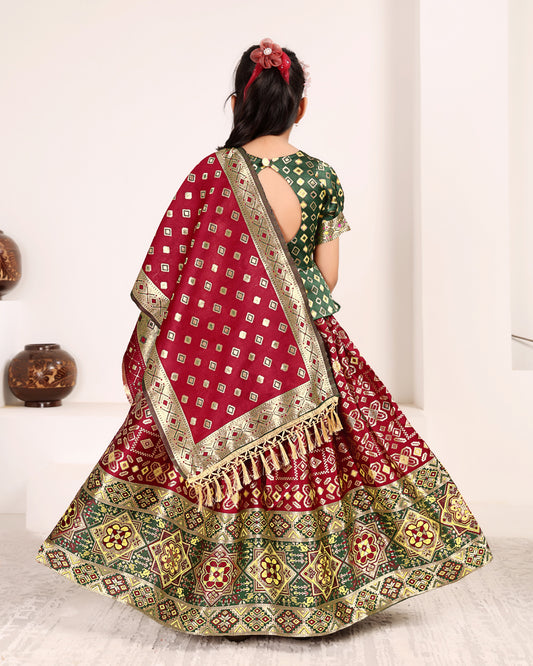 Baby Girls Lehenga Choli Ethnic Wear, Embellished Lehenga Choli