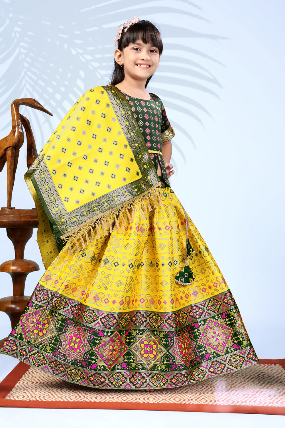Baby Girls Lehenga Choli Ethnic Wear, Embellished Lehenga Choli
