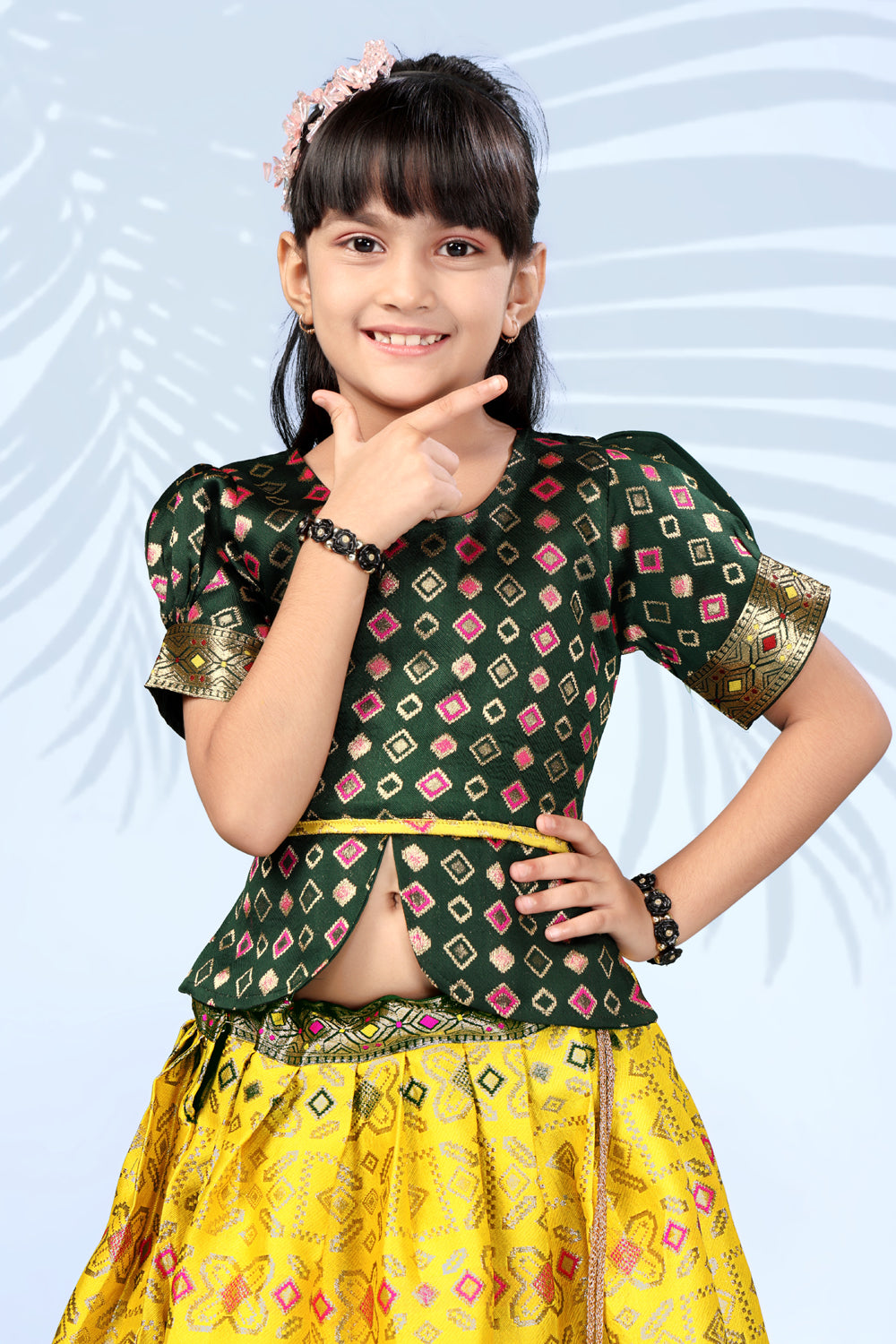 Baby Girls Lehenga Choli Ethnic Wear, Embellished Lehenga Choli
