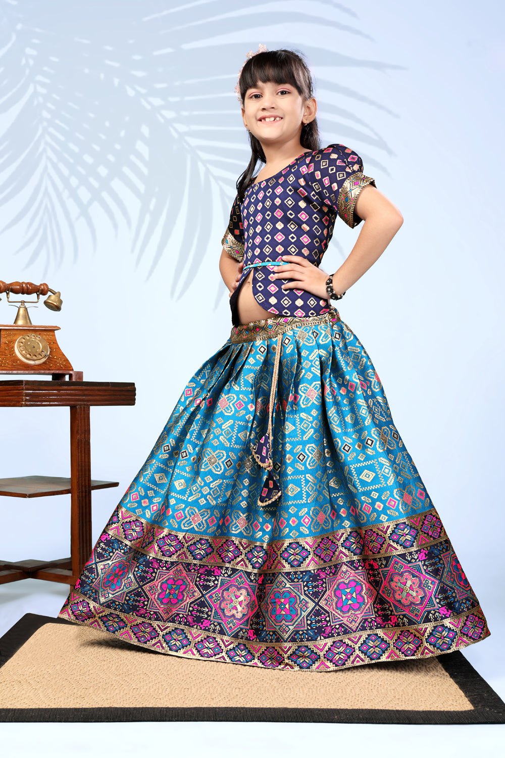 Baby Girls Lehenga Choli Ethnic Wear, Embellished Lehenga Choli