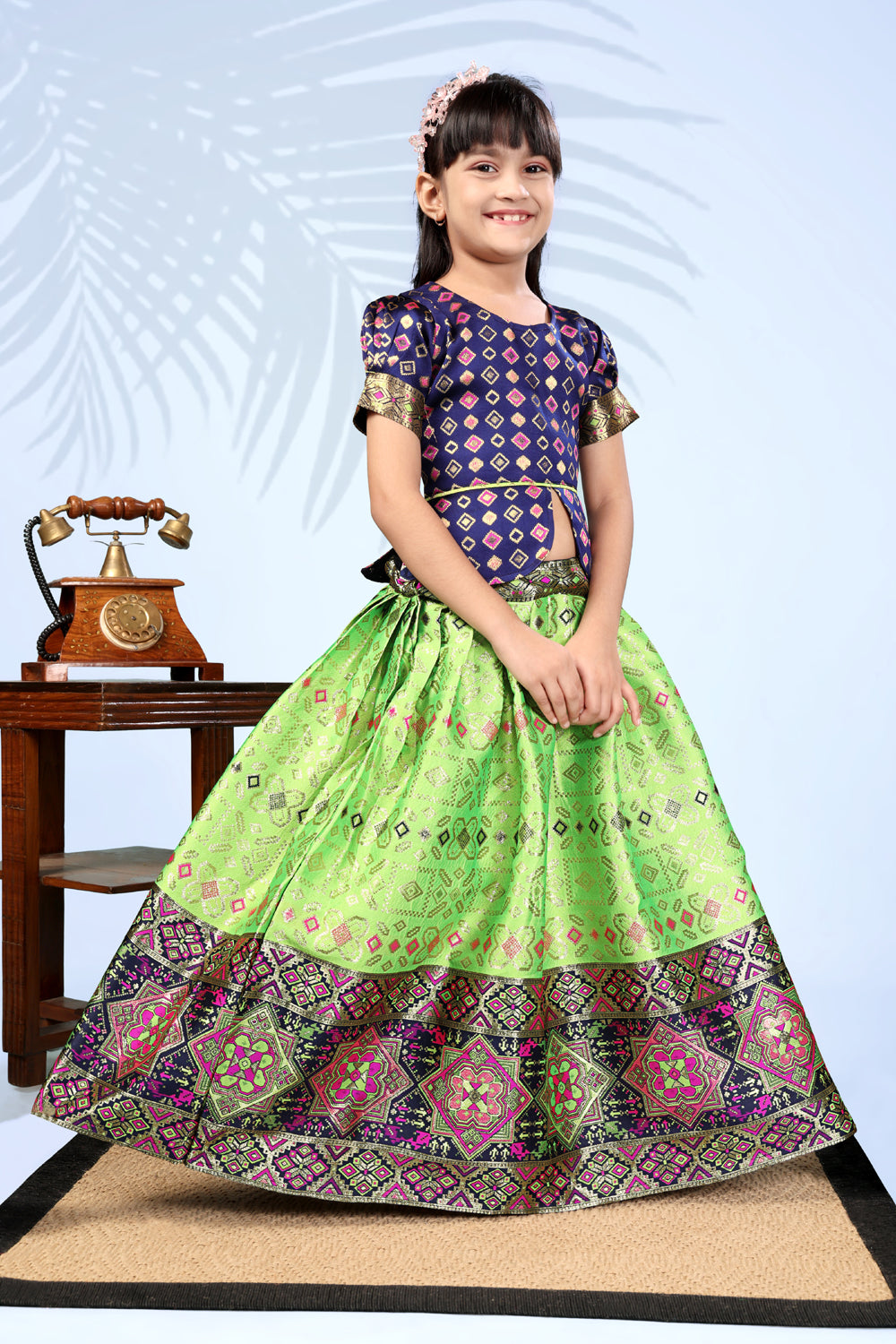 Baby Girls Lehenga Choli Ethnic Wear, Embellished Lehenga Choli