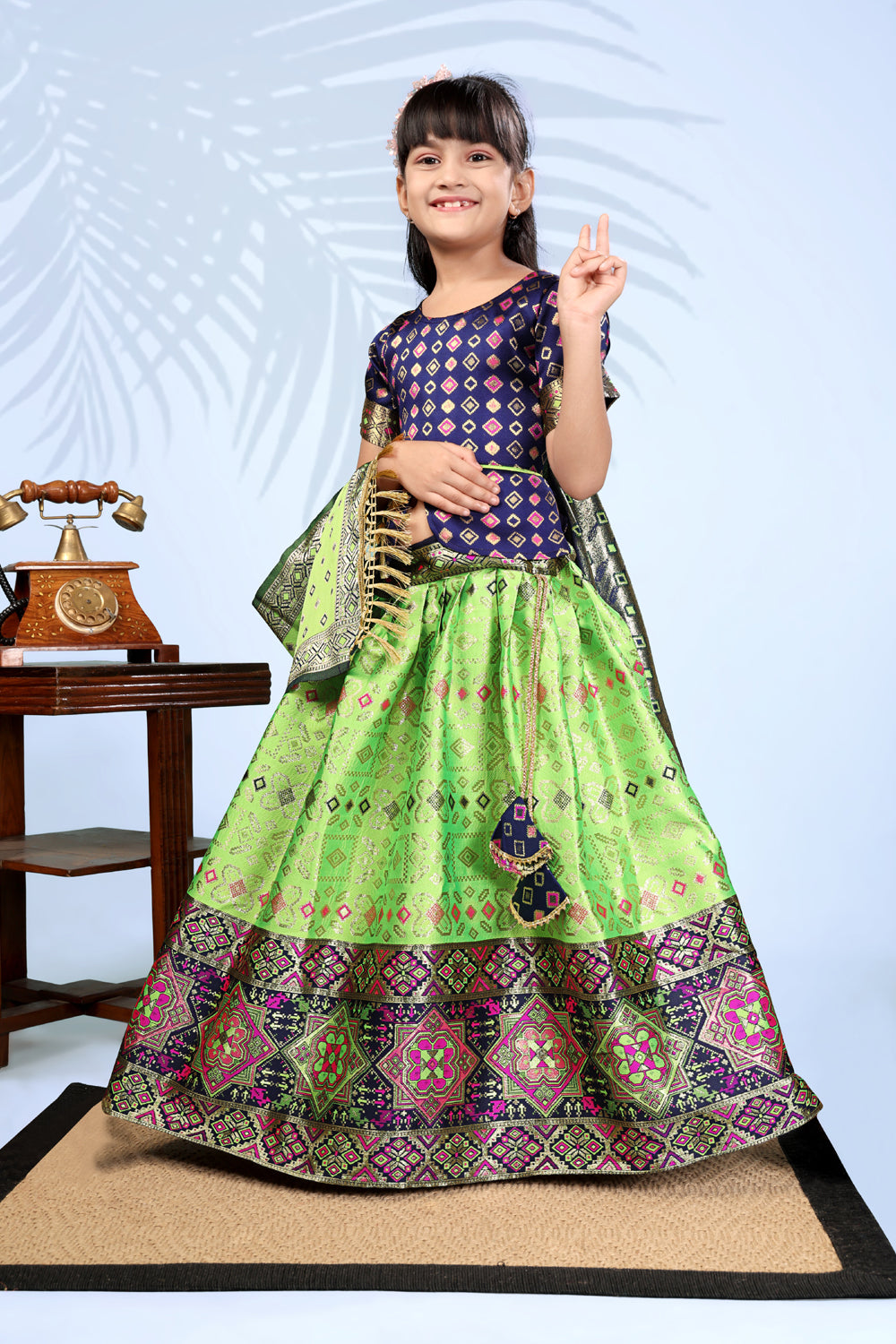 Baby Girls Lehenga Choli Ethnic Wear, Embellished Lehenga Choli