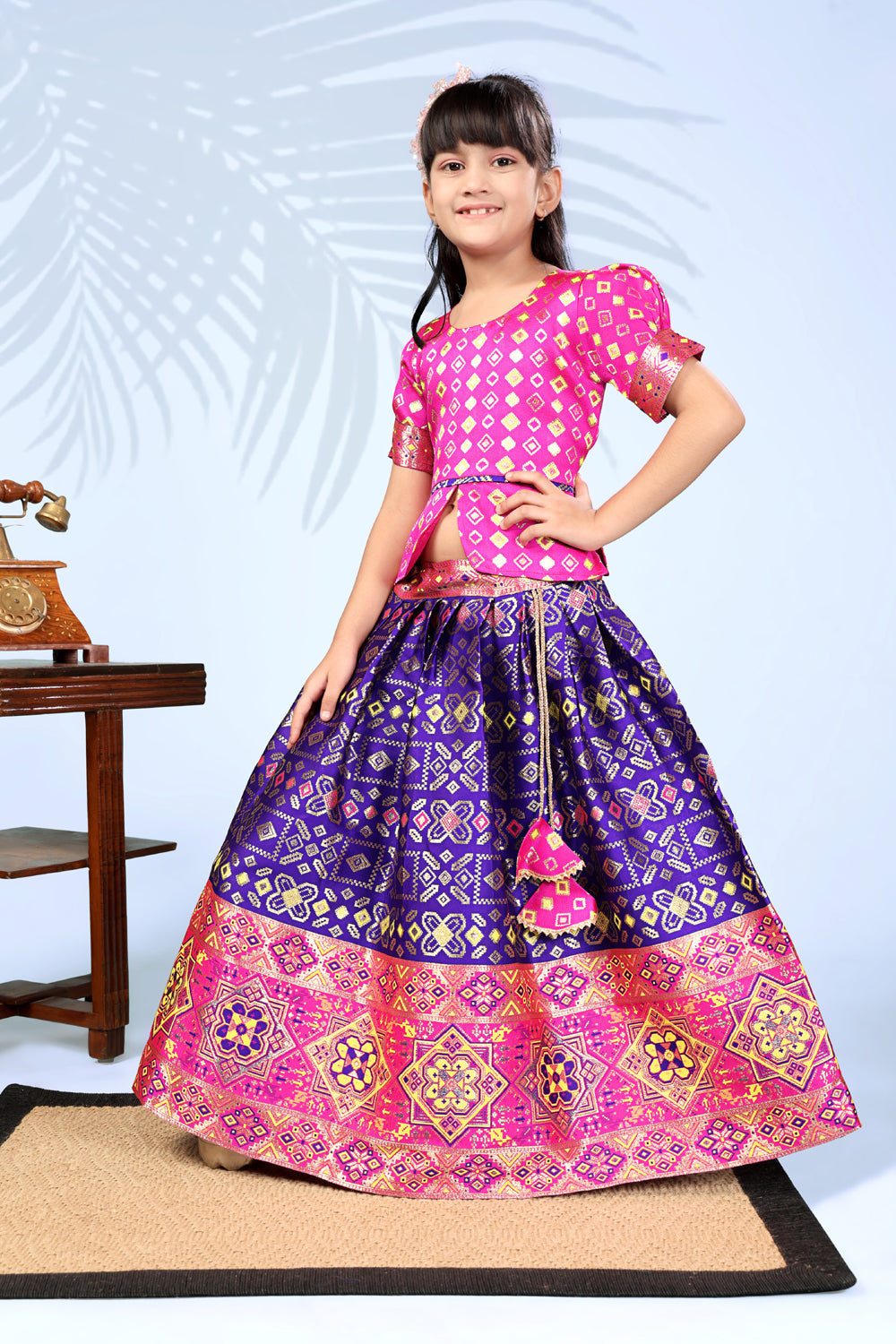 Baby Girls Lehenga Choli Ethnic Wear, Embellished Lehenga Choli