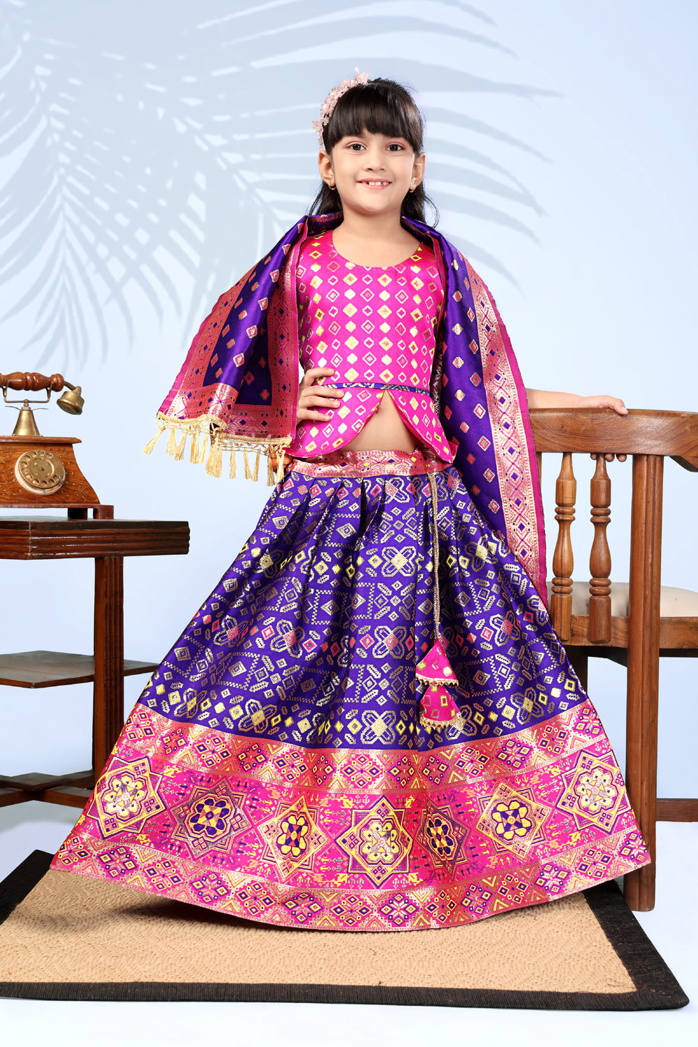 Baby Girls Lehenga Choli Ethnic Wear, Embellished Lehenga Choli
