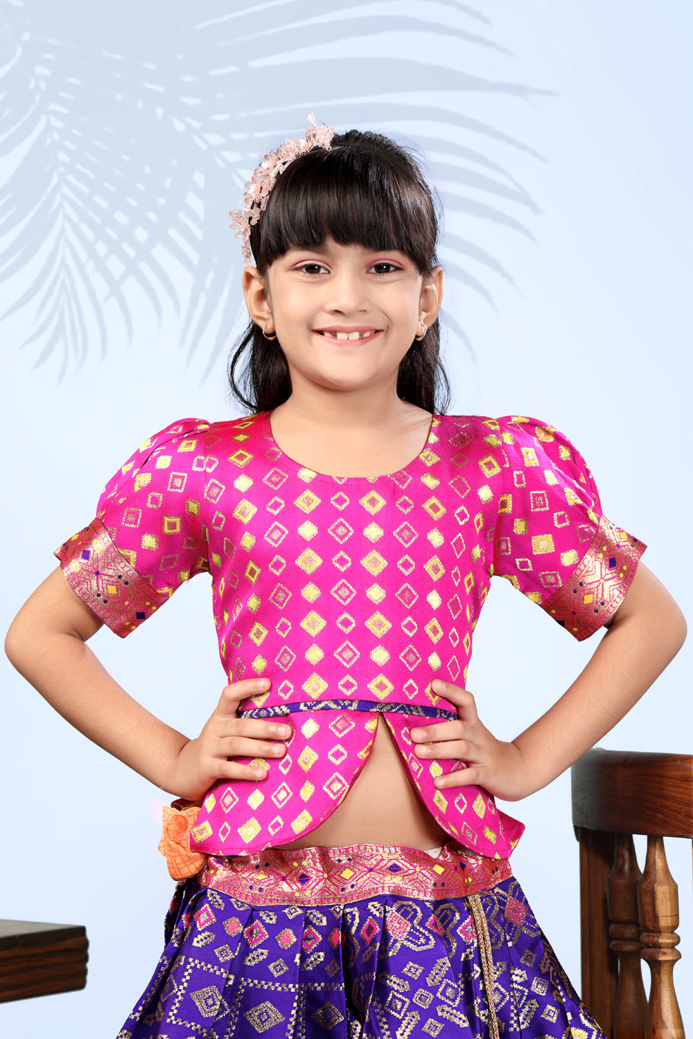 Baby Girls Lehenga Choli Ethnic Wear, Embellished Lehenga Choli