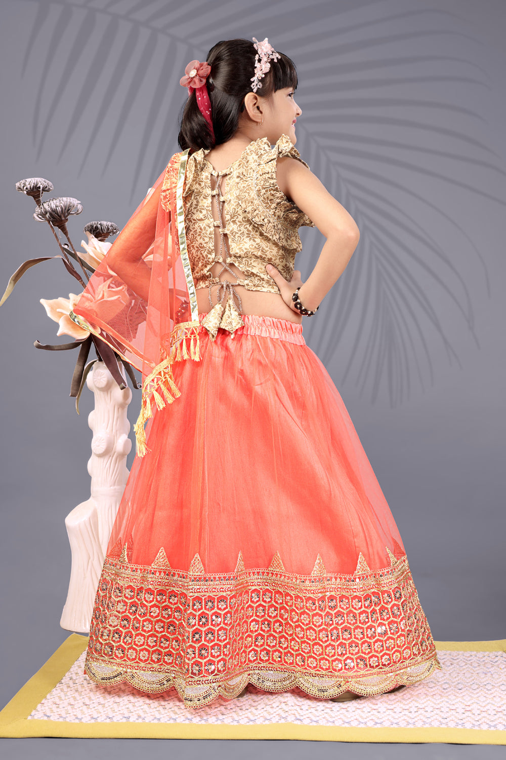 Baby Girls Lehenga Choli Ethnic Wear, Embellished Lehenga Choli