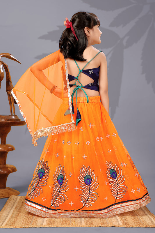Baby Girls Lehenga Choli Ethnic Wear, Embellished Lehenga Choli