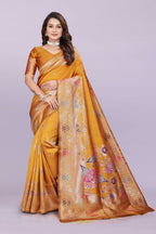 Banarasi Silk Saree with Zari Weaving – Wedding & Festive Wear for Women